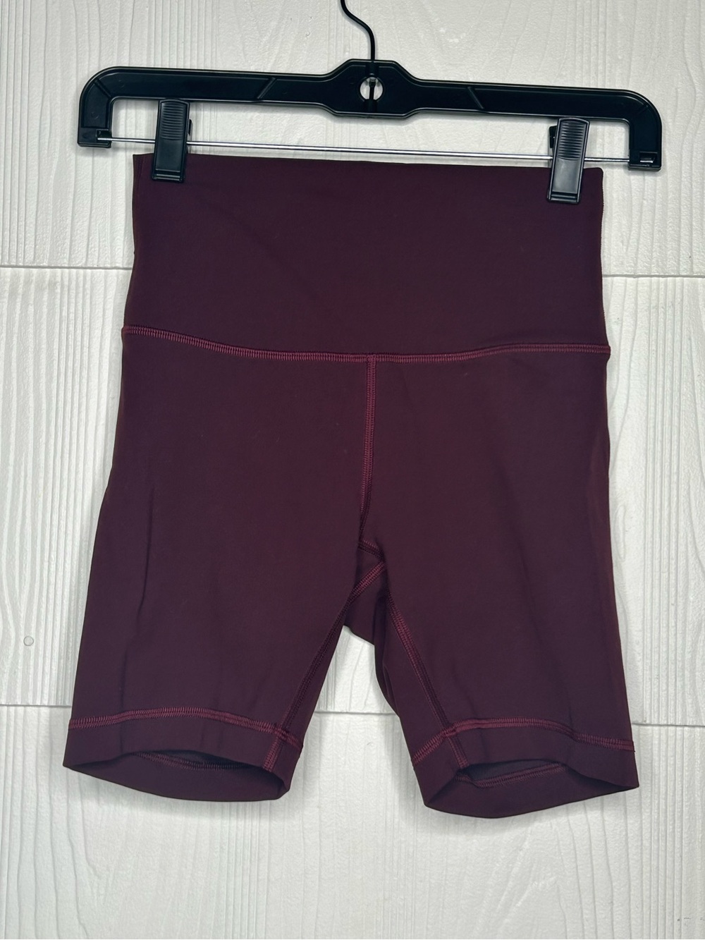lululemon athletica High-Rise Bike Shorts in Burgundy